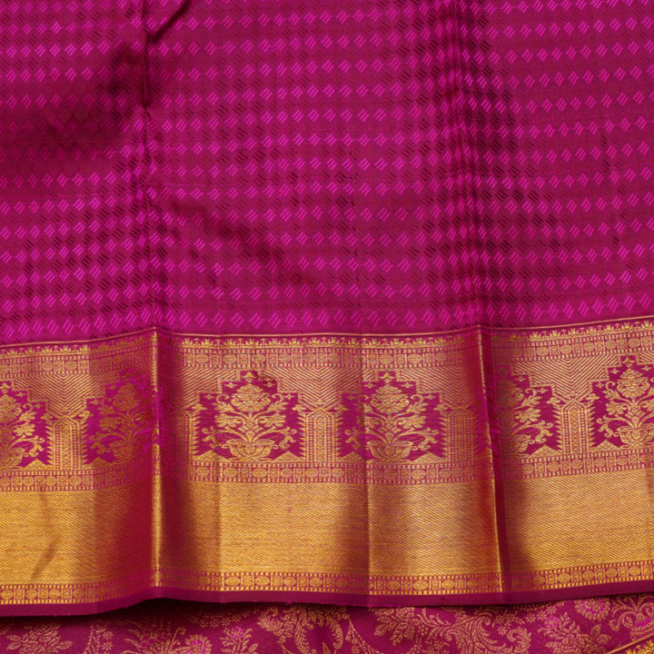 Pink brocade saree