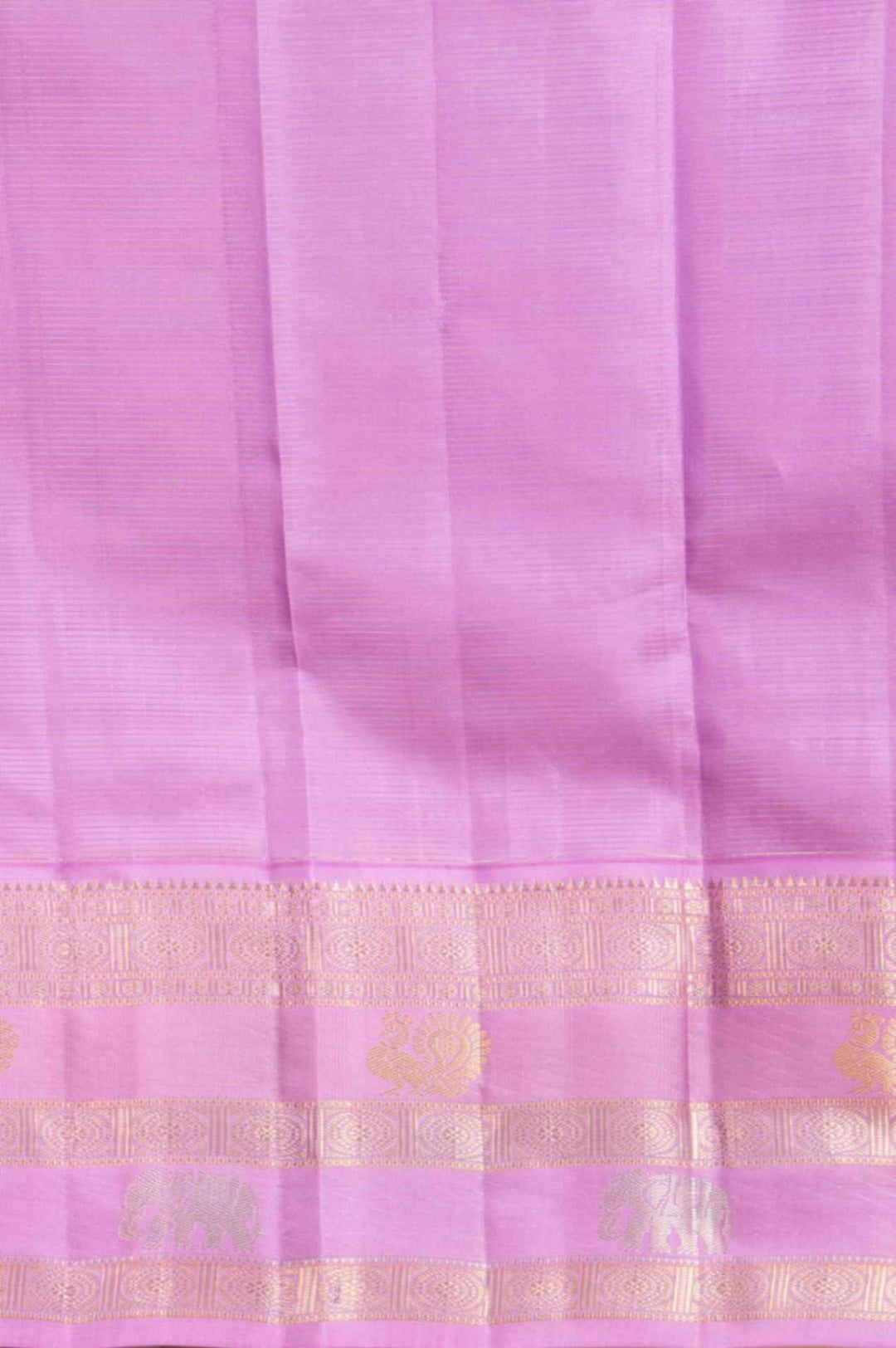 Bone white and Lavender Vairaoosi Silk Saree