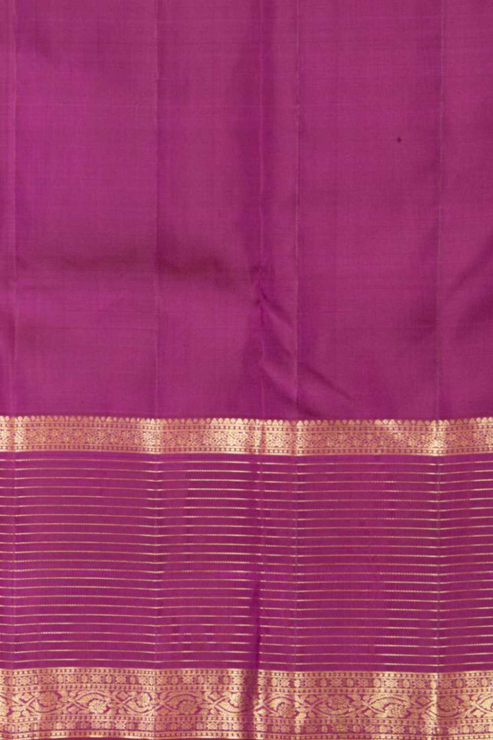 Jam purple adukku pettu pure silk saree