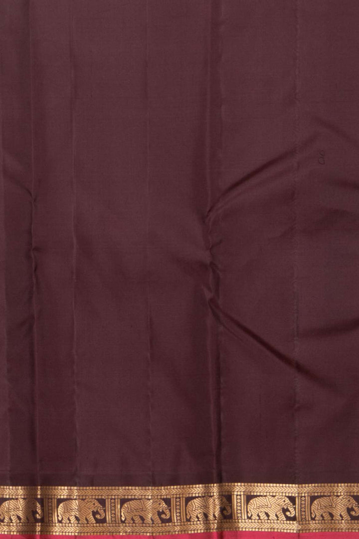 Vendhayam green korvai silk saree