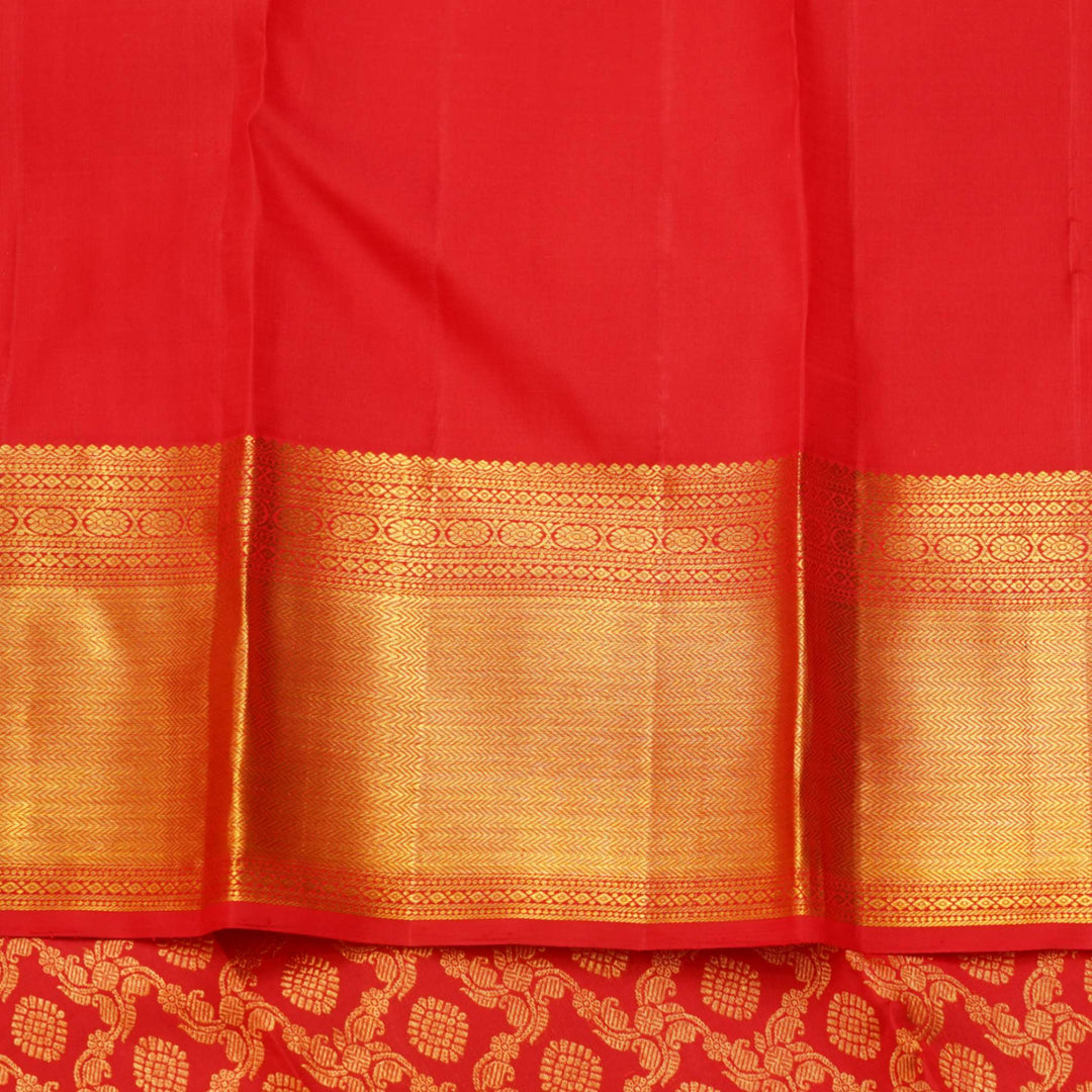 Red bridal silk saree