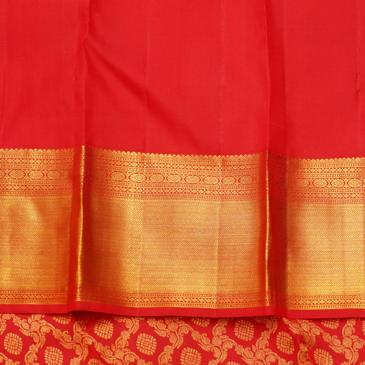 Red bridal silk saree