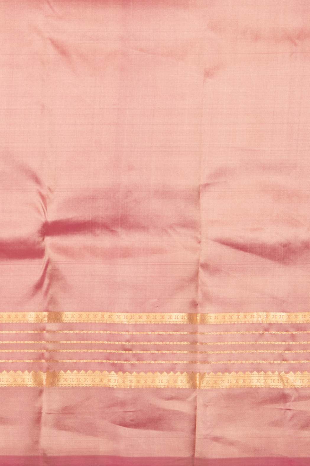 Parchment white and dual tone pink silk saree