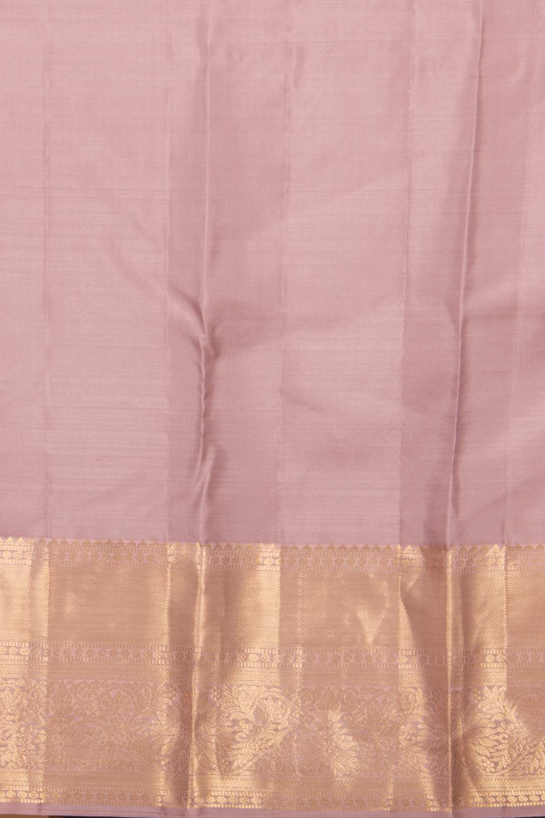 Amaranth and fairy tale pink korvai silk saree