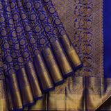 Blue colour silk saree