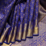 Blue colour silk saree