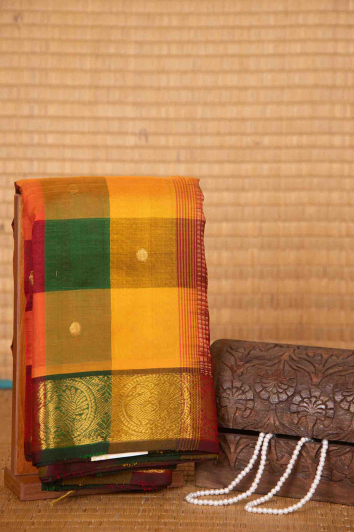 Palum pazhamum silk cotton saree