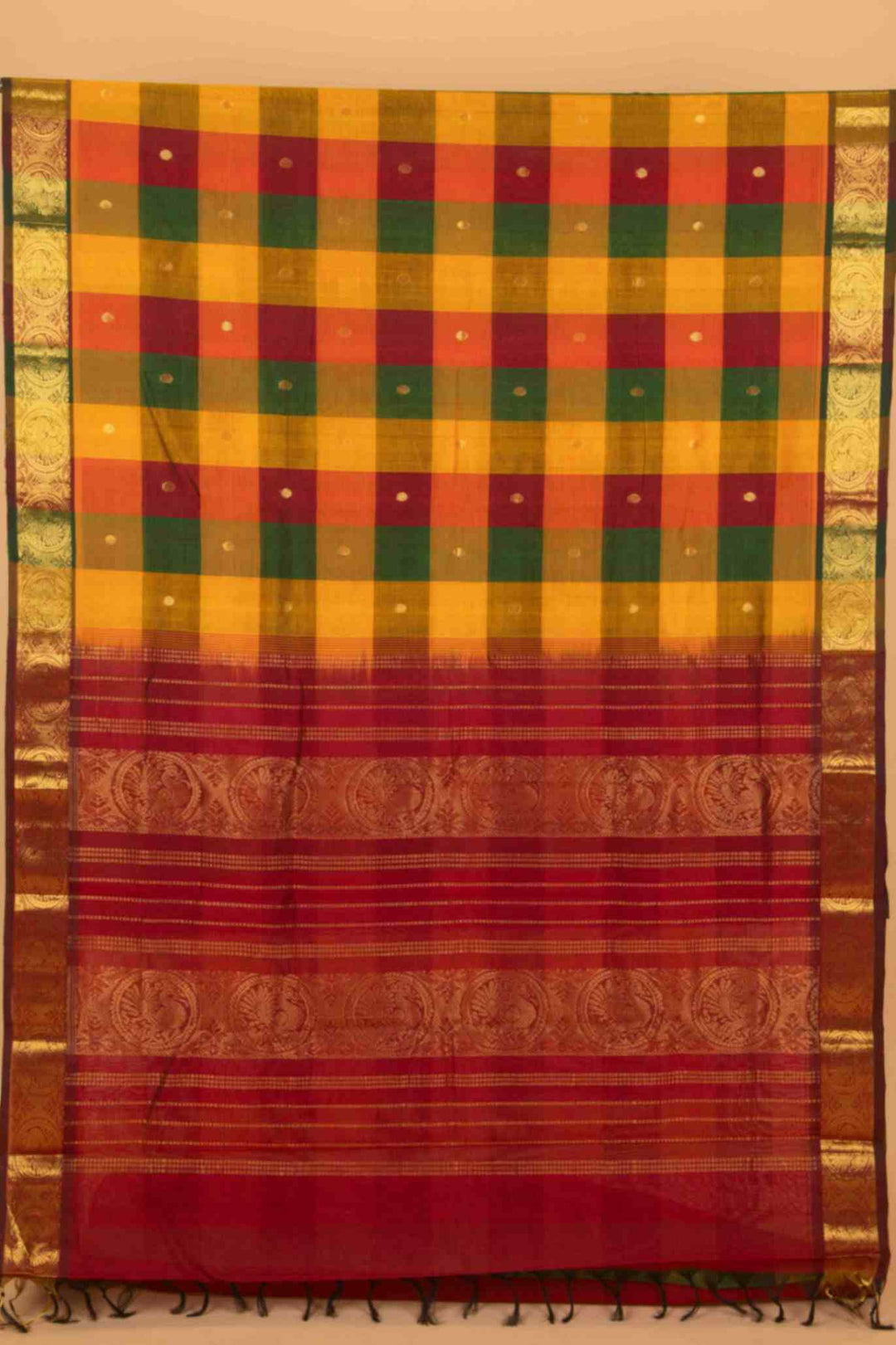 Palum pazhamum silk cotton saree