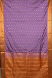 Lilac lavender semi soft silk saree