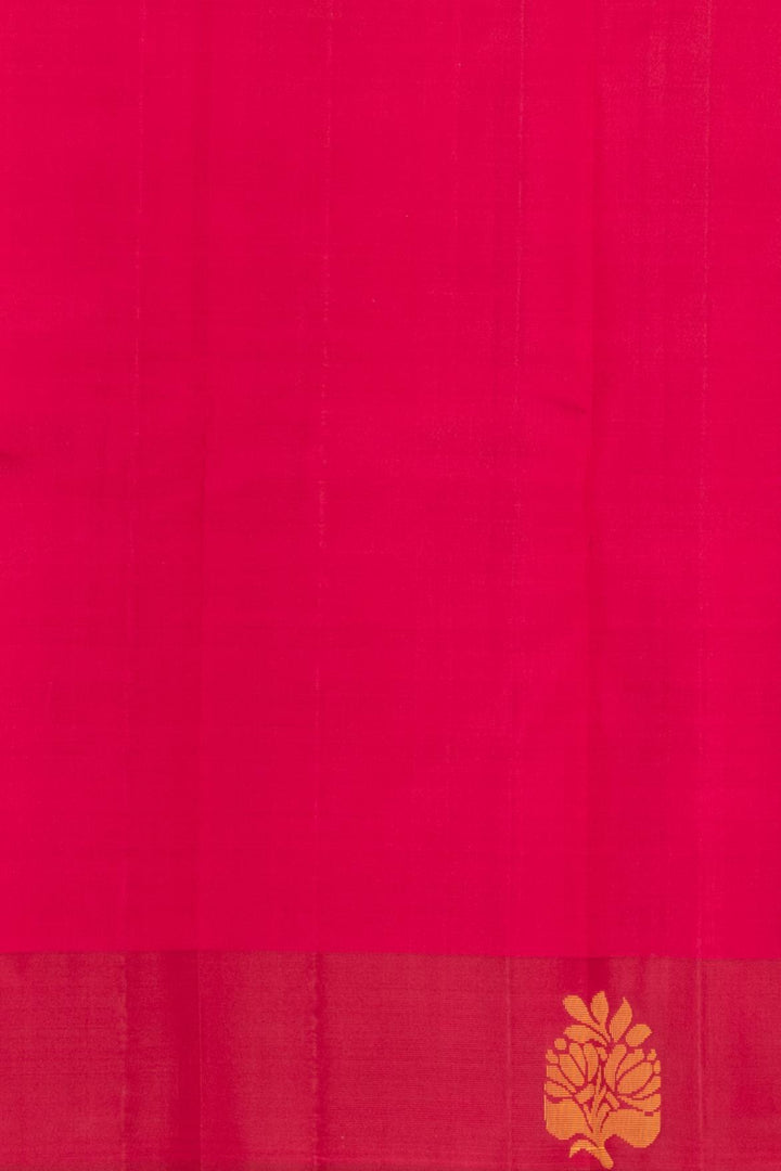 Dual tone pink and magenta zero zari silk saree