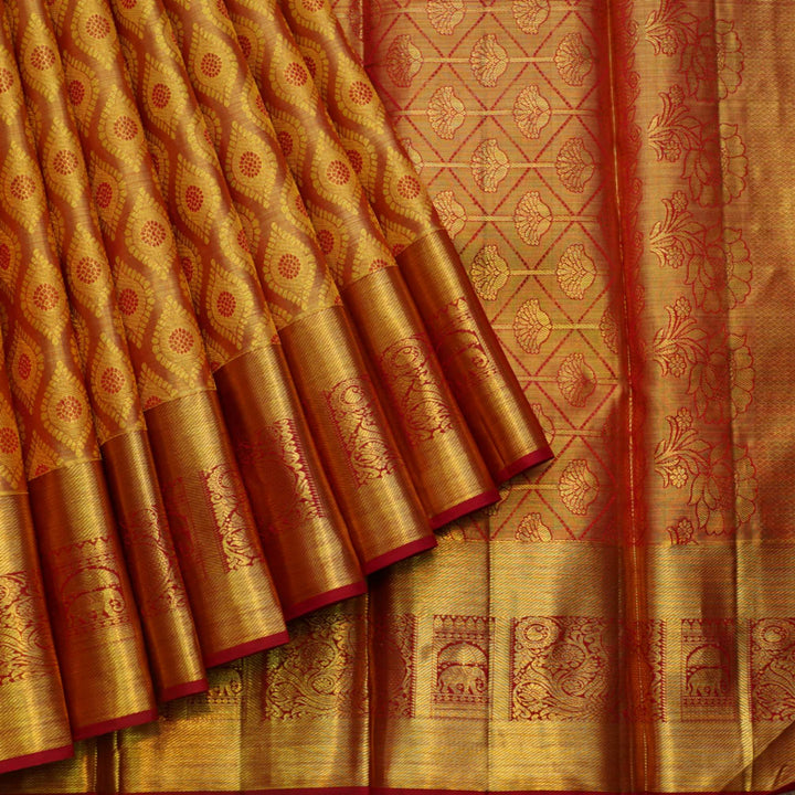 Red kanjivaram saree