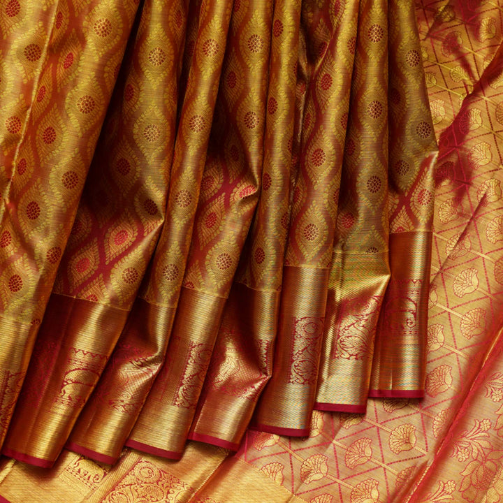 Red kanjivaram saree