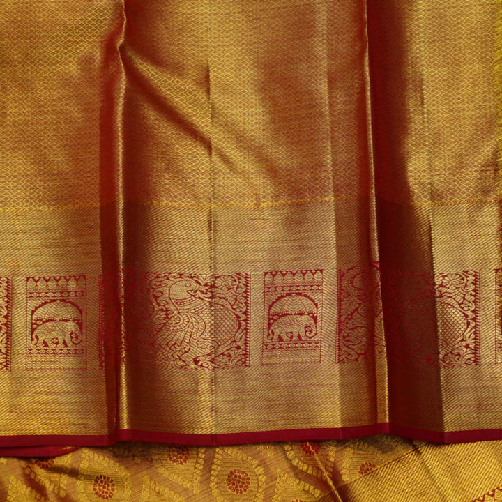 Red kanjivaram saree