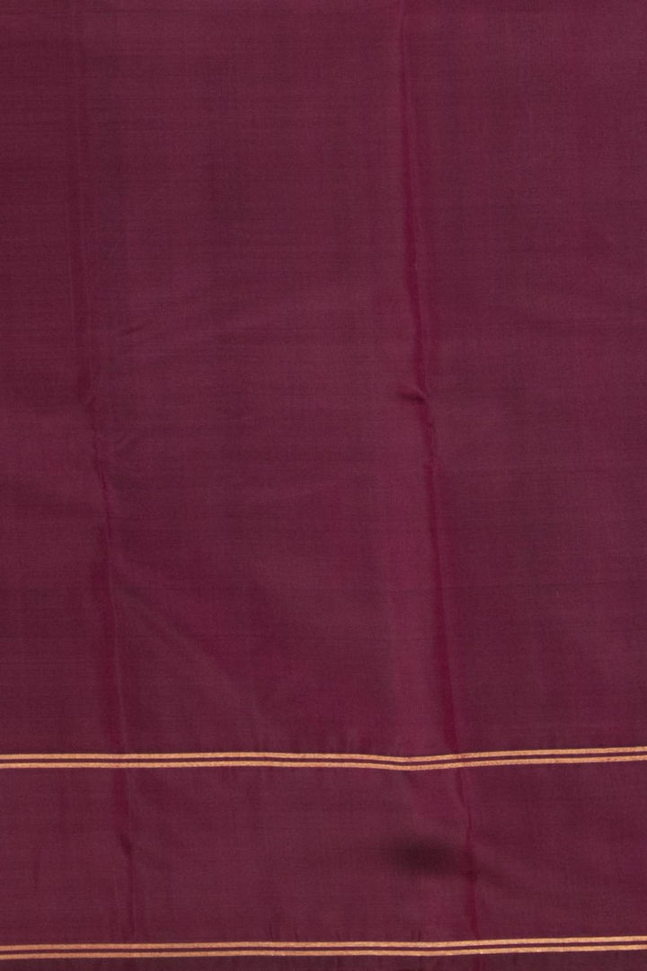 Wine purple retta pettu pure silk saree
