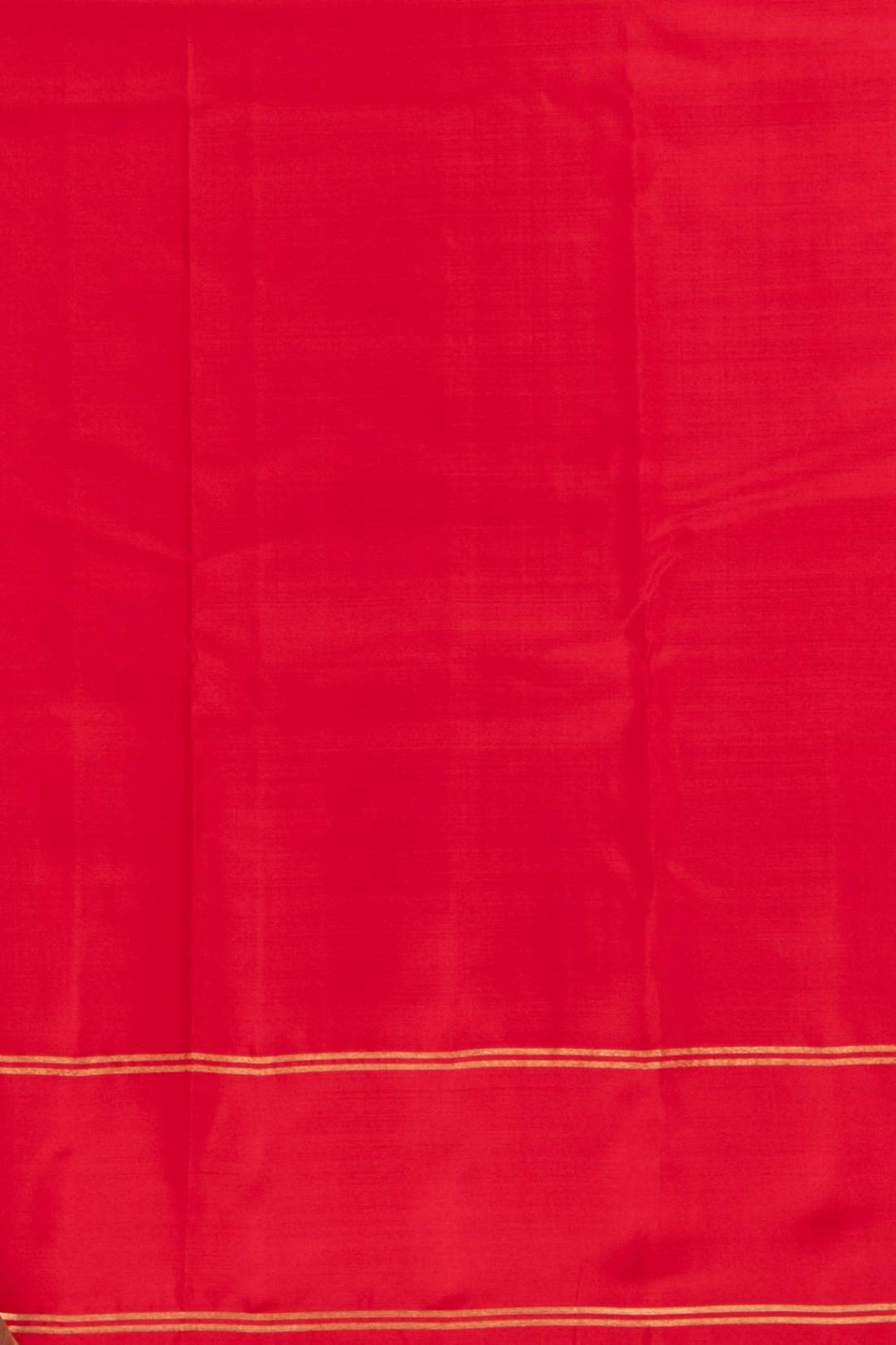 Birdseye red retta pettu pure silk saree