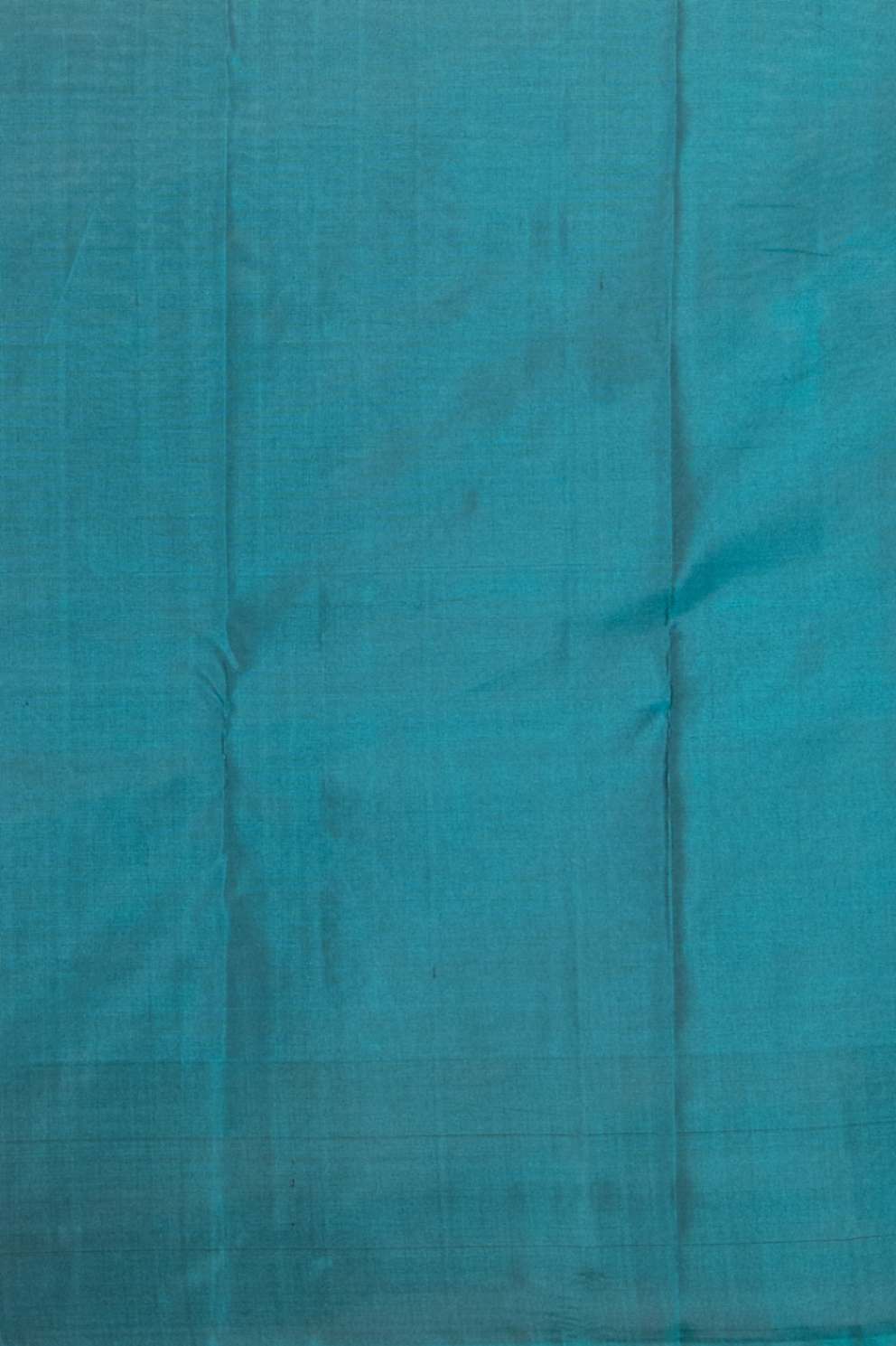 Lavender mauve and teal pure silk saree