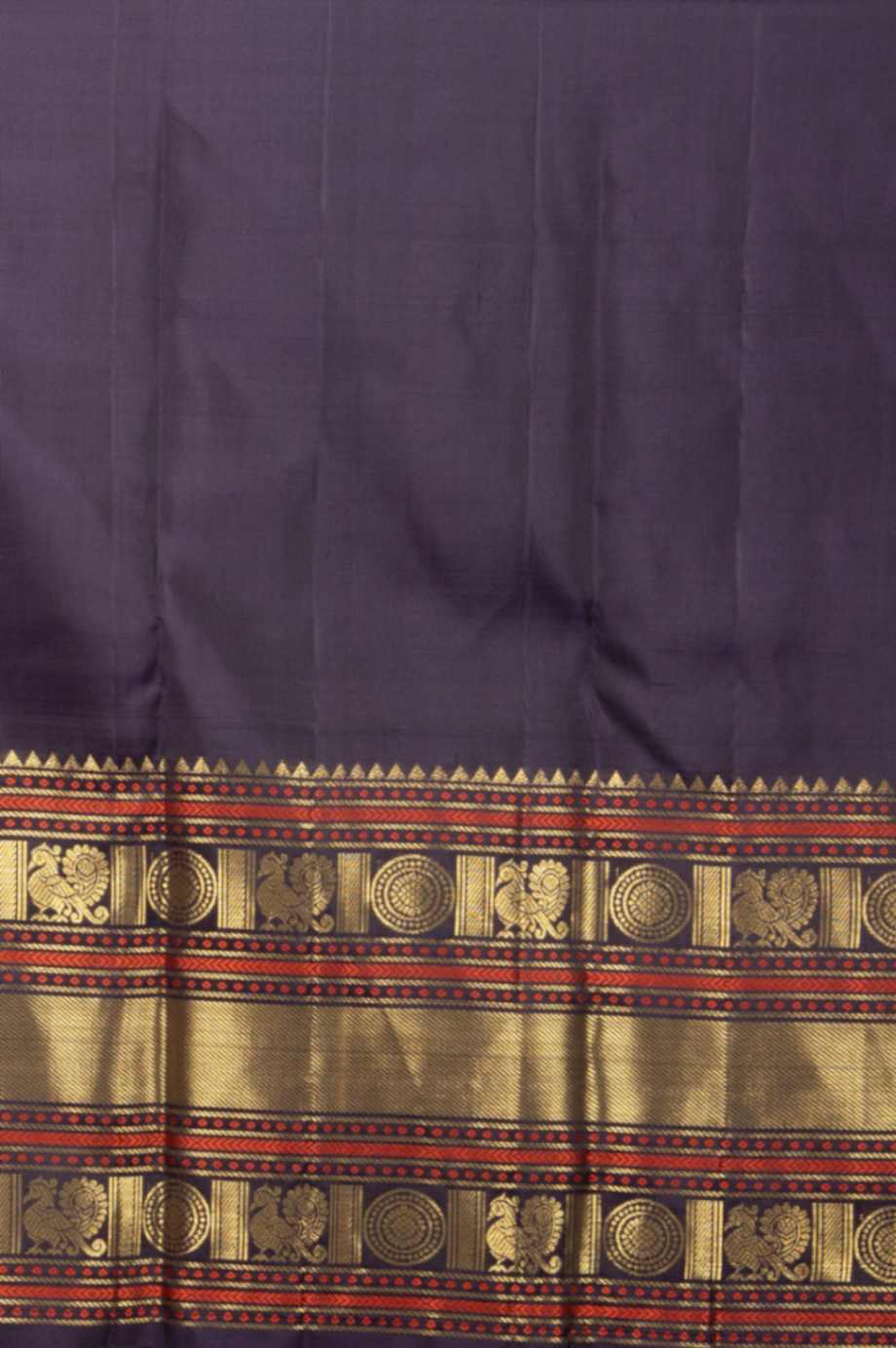 Bondi blue and navyblue silk saree