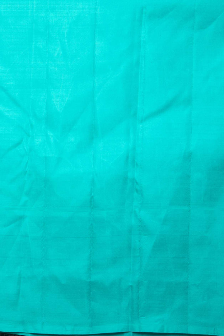 Budrose pink and teal green pure silk saree
