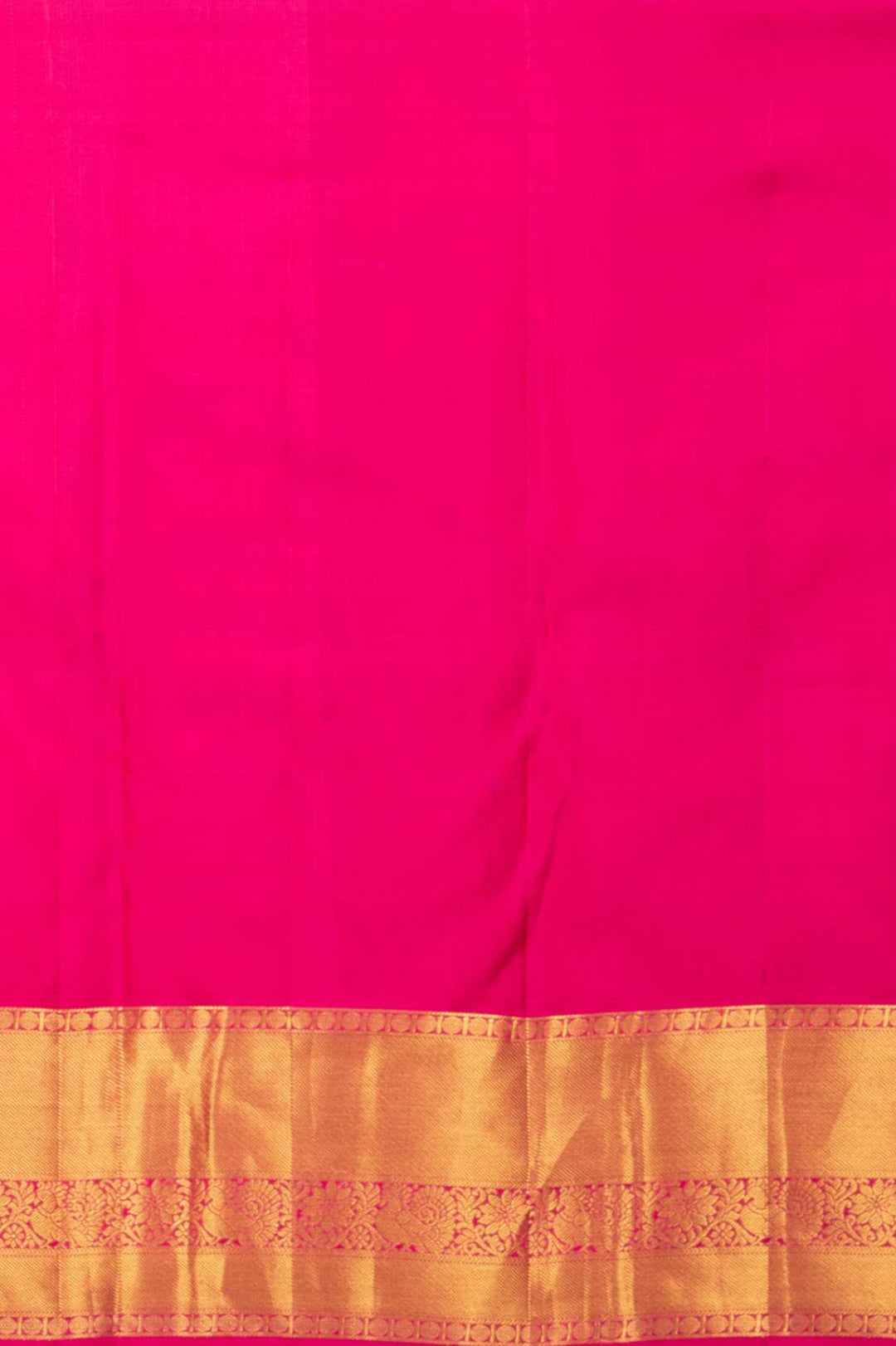 Blue and rose pink brocade silk saree