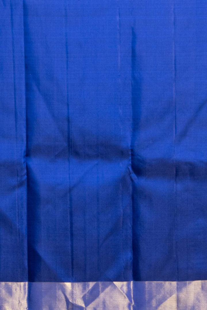Admiral blue designer silk saree