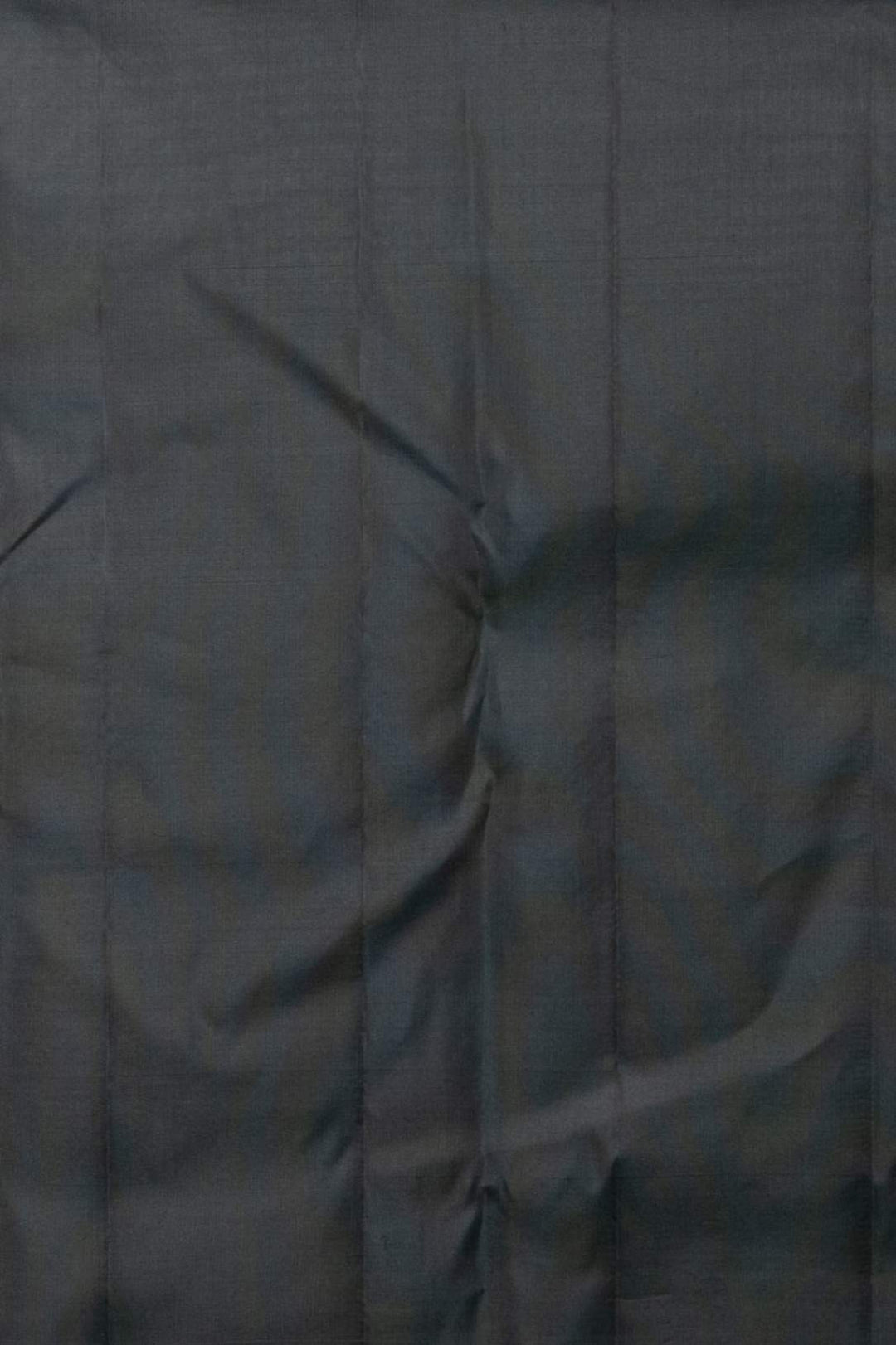 Blackish green designer silk saree