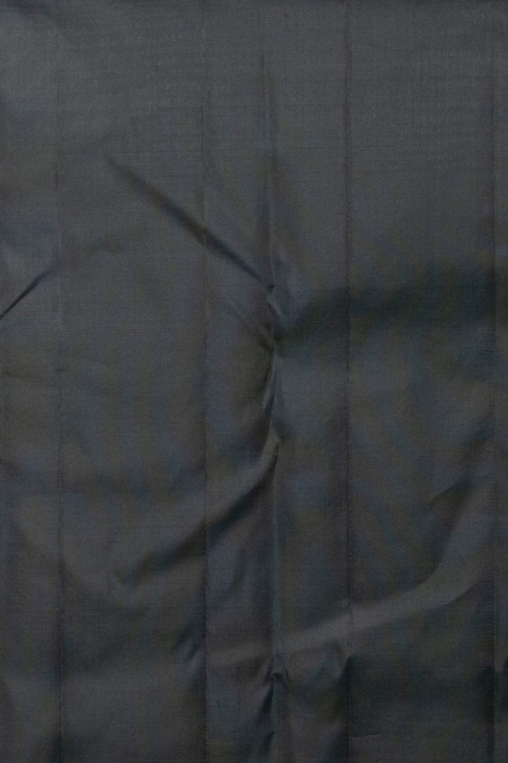 Blackish green designer silk saree
