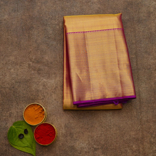 Purple kanjivaram saree