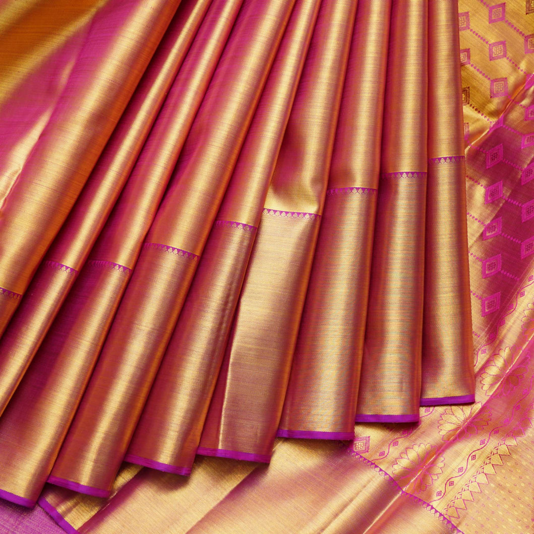 Purple kanjivaram saree