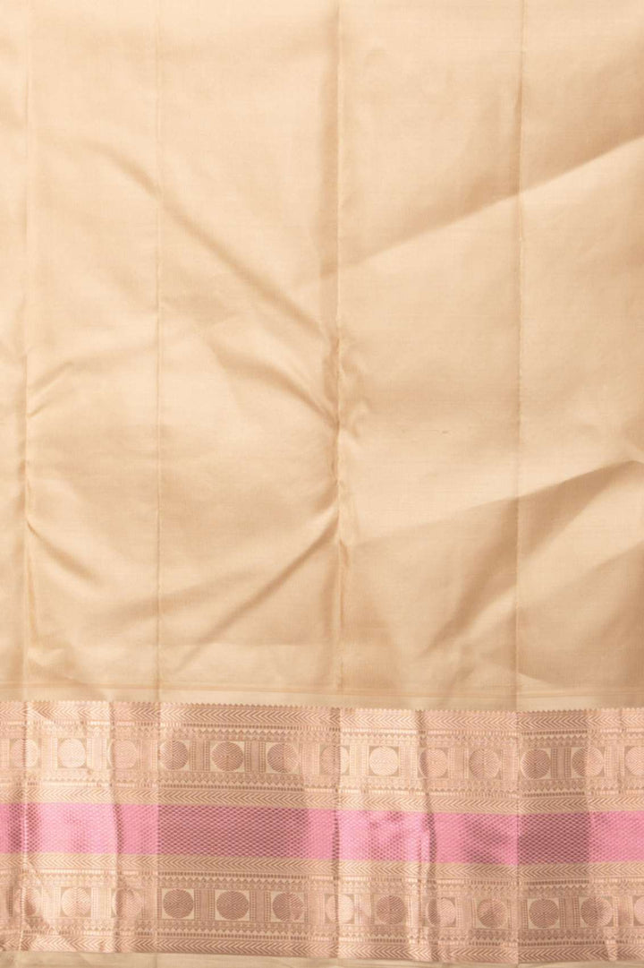 Purple and sage green pure silk saree