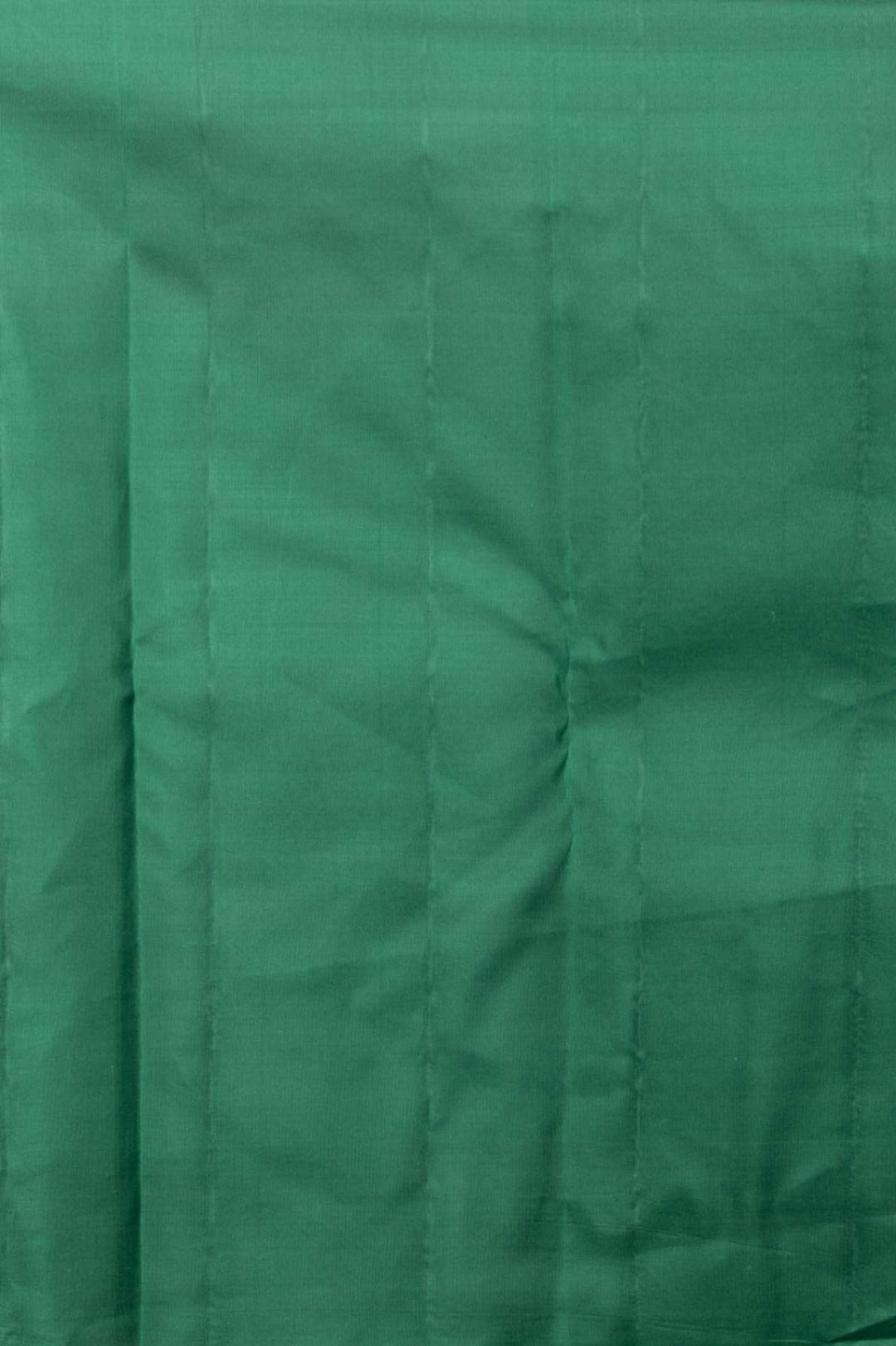 Cream and green half and half silk saree