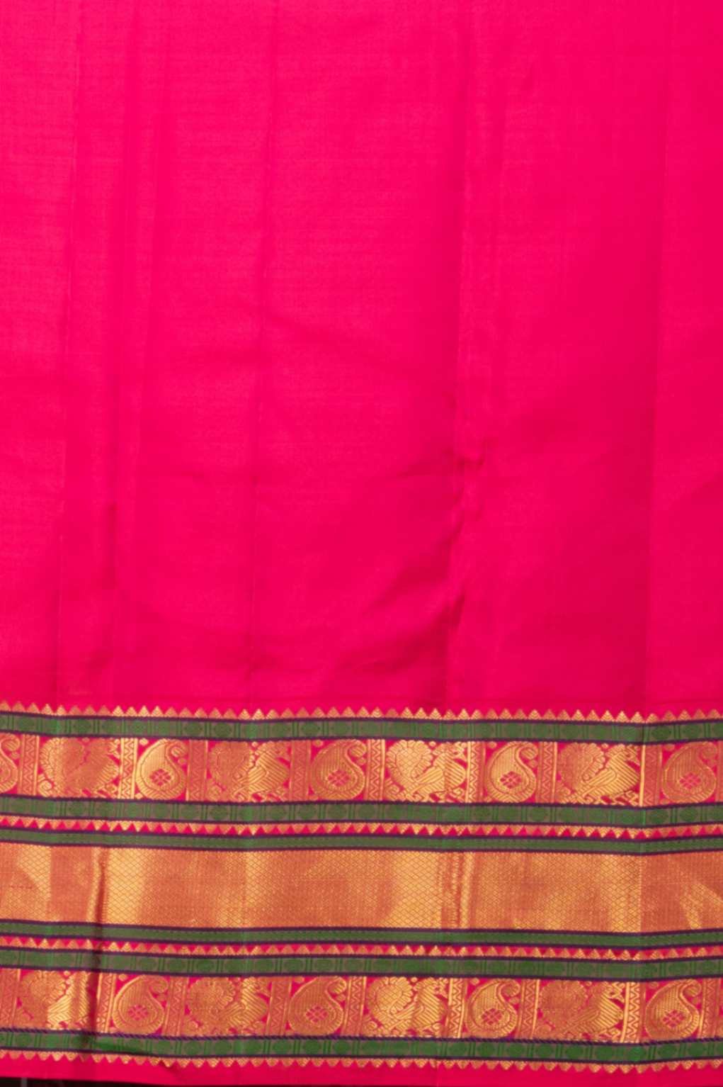 Purple and pink korvai silk saree