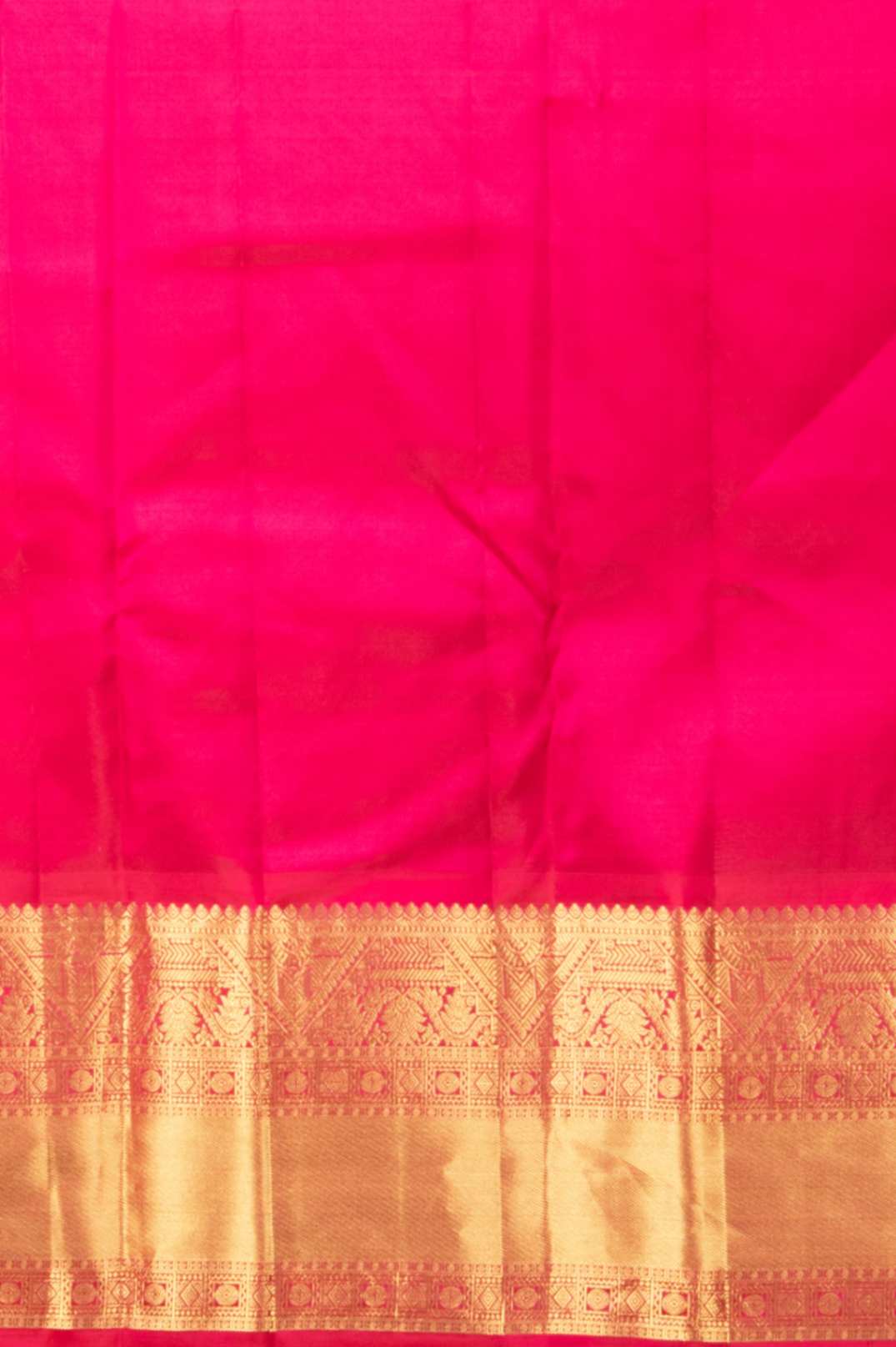 Yellow and magenta korvai silk saree
