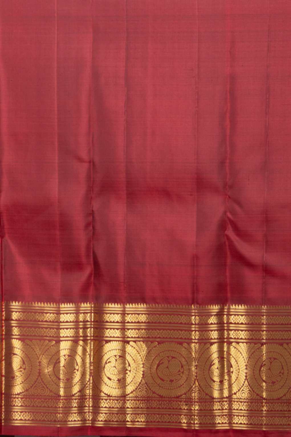 Green and red traditional silk saree