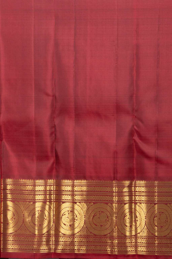 Green and red traditional silk saree