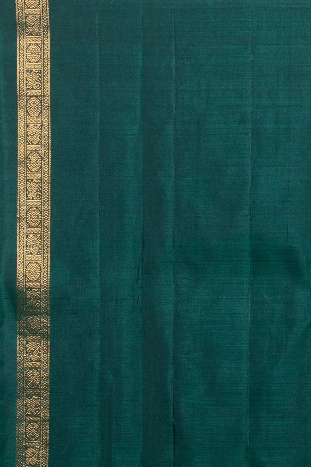 Peacock green designer kanjivaram silk saree