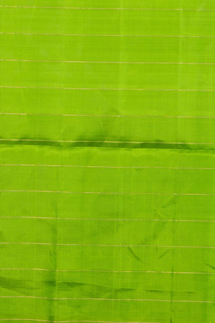 White and green palum pazhamum silk saree