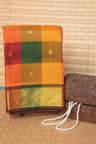 Green and red palum pazhamum silk cotton saree