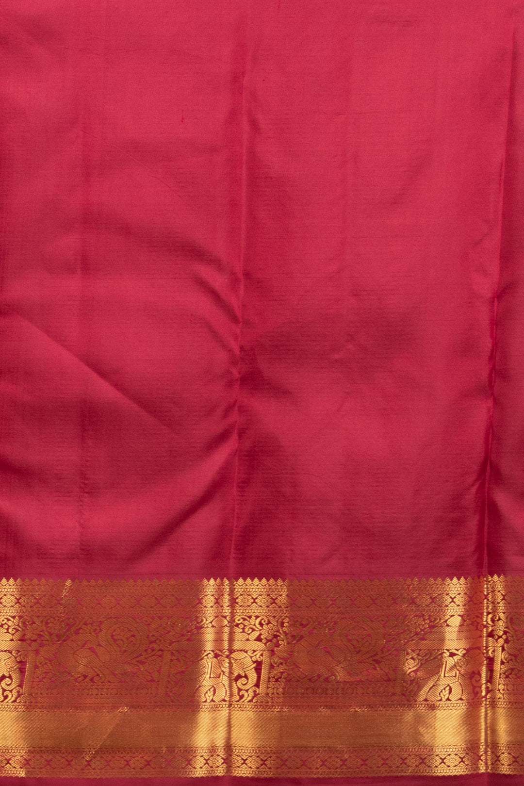 White Frost White and Red korvai silk saree