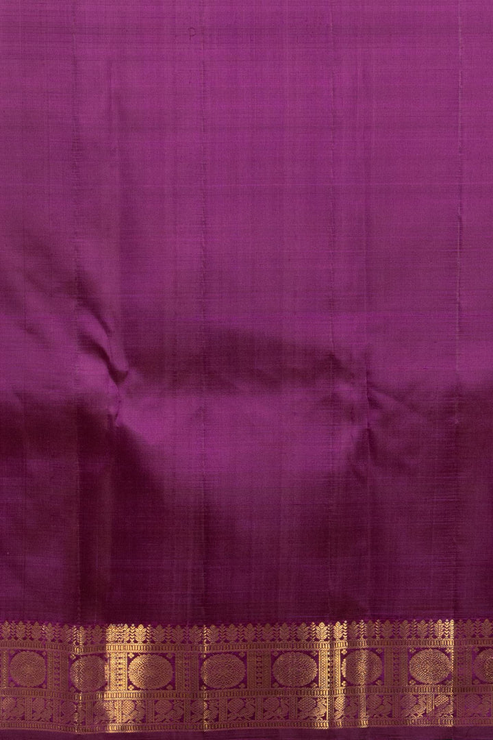 Dual tone Blue and Purple Traditional silk saree