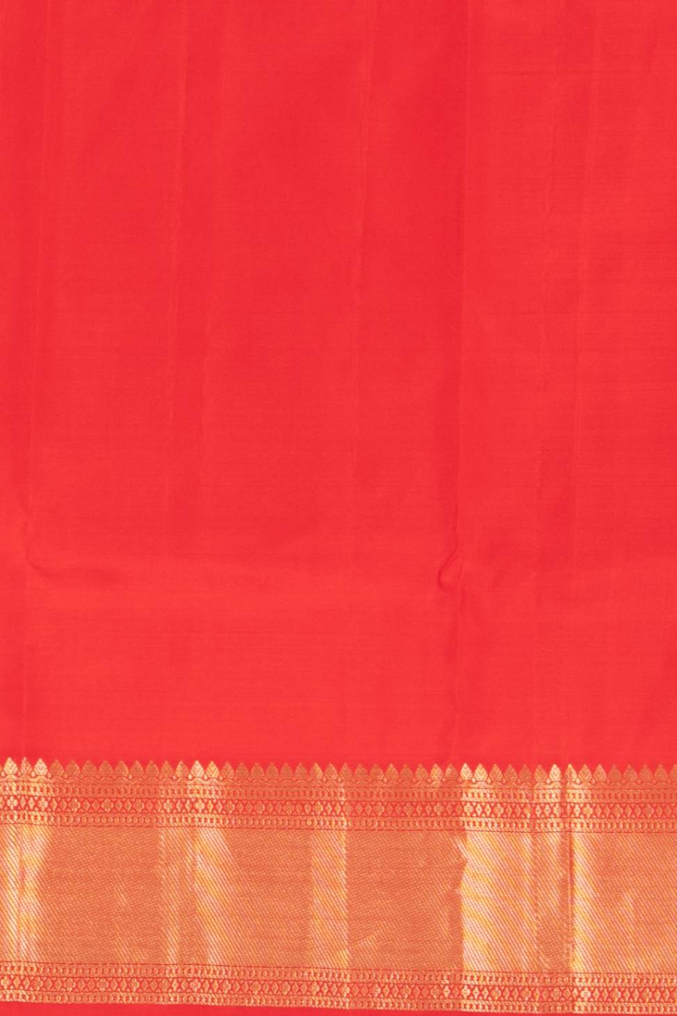Jade green and Red Blockprinted Fusion Silk Saree