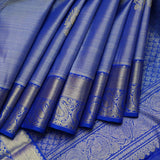 Blue silk saree