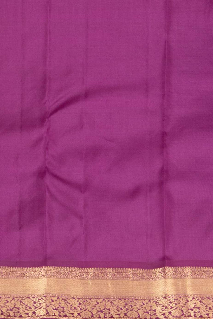 Dual tone Honey and Purple silk saree