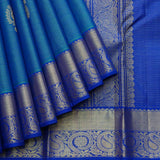 Blue pattu saree