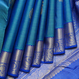 Blue pattu saree