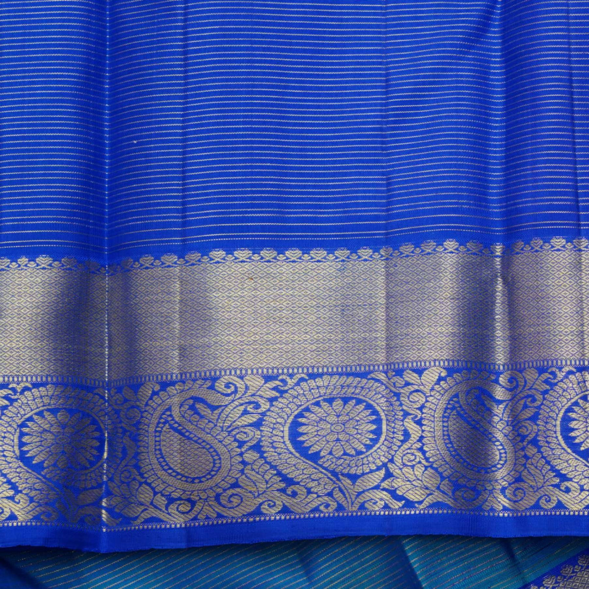 Blue pattu saree