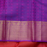 Red vairaoosi checks silk saree