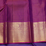 Dark blue vairaoosi checks silk saree