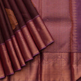 Vairaoosi Brown silk saree