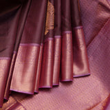 Vairaoosi Brown silk saree