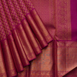 Magenta pink silk saree